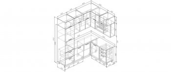 Кухонный гарнитур угловой Лада 2200*1700 мм (Санвут) в Верхней Салде - verhnyaya-salda.mebel-e96.ru