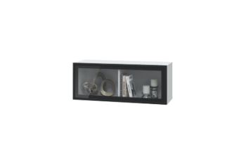 Шкаф горизонтальный с 1 стеклянной дверкой (900) Шарлиз (Можга) в Верхней Салде - verhnyaya-salda.mebel-e96.ru