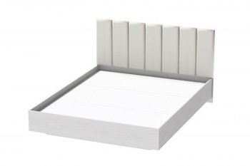 Кровать Шарм (арт.031), настил, экокожа Sontex Milk (Диал) в Верхней Салде - verhnyaya-salda.mebel-e96.ru