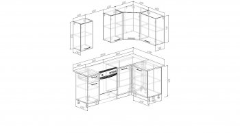 Кухонный гарнитур угловой Роза 2000*1200 мм (Sanvut) в Верхней Салде - verhnyaya-salda.mebel-e96.ru