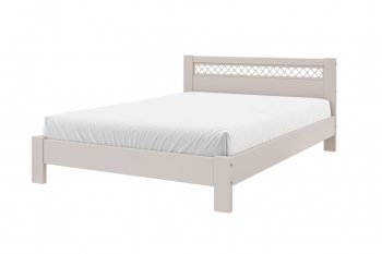 Кровать из массива Шейла льняной (БМ) в Верхней Салде - verhnyaya-salda.mebel-e96.ru