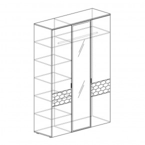 Шкаф 3-дверный Дели 71 (Яна) в Верхней Салде - verhnyaya-salda.mebel-e96.ru