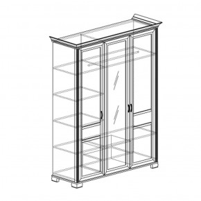 Шкаф 3-дверный Флора 900 (Яна) в Верхней Салде - verhnyaya-salda.mebel-e96.ru