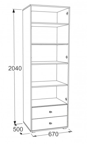 Шкаф для белья Омега 18 в Верхней Салде - verhnyaya-salda.mebel-e96.ru