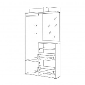 Шкаф комбинированный 10.13 Темпо в Верхней Салде - verhnyaya-salda.mebel-e96.ru