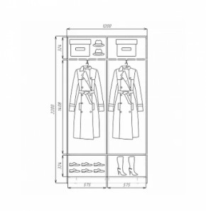 Шкаф-купе ХИТ 22-4-12/2-11 (420) в Верхней Салде - verhnyaya-salda.mebel-e96.ru