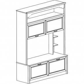 Шкаф под ТВ Флоренция 664 (Яна) в Верхней Салде - verhnyaya-salda.mebel-e96.ru