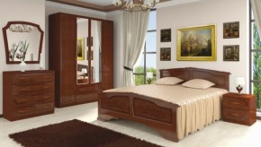 Шкаф 1600 мм ШК-4 с 2 зерк. ЛАК Орех Тёмный (БМ) в Верхней Салде - verhnyaya-salda.mebel-e96.ru