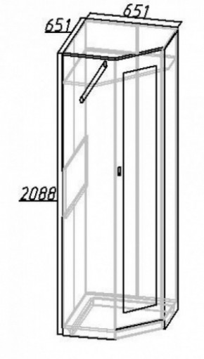 Шкаф угловой Комфорт 1 в Верхней Салде - verhnyaya-salda.mebel-e96.ru