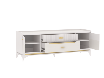 Тумба ТВ Сиде, Белый (СБК) в Верхней Салде - verhnyaya-salda.mebel-e96.ru
