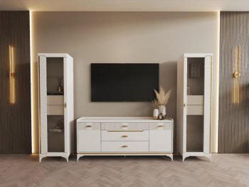 Стенка Сиде Белая (СБК) в Верхней Салде - verhnyaya-salda.mebel-e96.ru