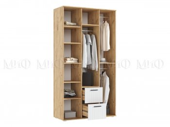 Шкаф 1200 мм Сильвия, крафт/белый (Миф) в Верхней Салде - verhnyaya-salda.mebel-e96.ru