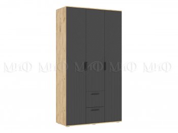 Шкаф 1200 мм Сильвия, крафт/графит (Миф) в Верхней Салде - verhnyaya-salda.mebel-e96.ru