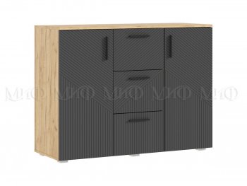 Комод Сильвия, крафт/графит (Миф) в Верхней Салде - verhnyaya-salda.mebel-e96.ru