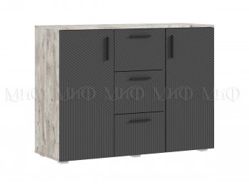 Комод Сильвия, дуб юкон/графит (Миф) в Верхней Салде - verhnyaya-salda.mebel-e96.ru