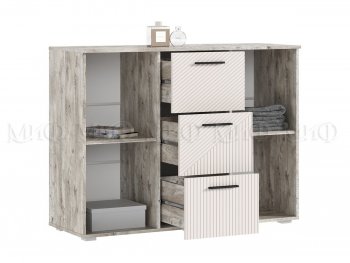 Комод Сильвия, дуб юкон/кашемир (Миф) в Верхней Салде - verhnyaya-salda.mebel-e96.ru