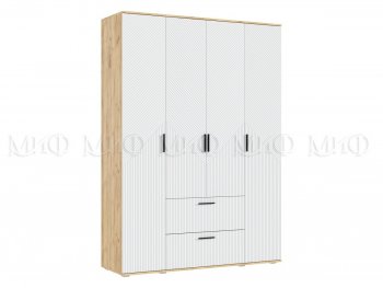 Шкаф 1600 мм Сильвия, крафт/белый (Миф) в Верхней Салде - verhnyaya-salda.mebel-e96.ru