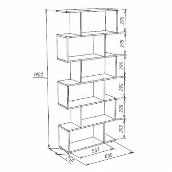 Стеллаж Слим (ВНК) в Верхней Салде - verhnyaya-salda.mebel-e96.ru
