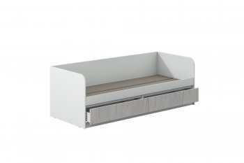 Кровать Соната 900 белый/крафт белый (Зарон) в Верхней Салде - verhnyaya-salda.mebel-e96.ru