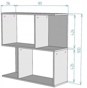 Стеллаж S35 (Белый) в Верхней Салде - verhnyaya-salda.mebel-e96.ru