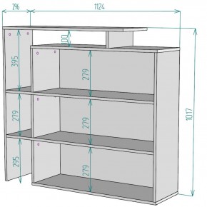 Стеллаж S37 (Белый) в Верхней Салде - verhnyaya-salda.mebel-e96.ru