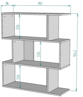 Стеллаж S41 (Белый) в Верхней Салде - verhnyaya-salda.mebel-e96.ru