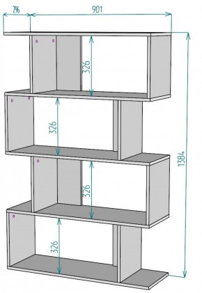 Стеллаж S48 (Белый) в Верхней Салде - verhnyaya-salda.mebel-e96.ru