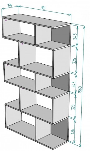 Стеллаж S5 (Белый) в Верхней Салде - verhnyaya-salda.mebel-e96.ru