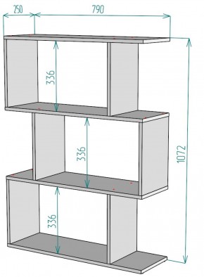 Стеллаж S53 (ДМ) в Верхней Салде - verhnyaya-salda.mebel-e96.ru