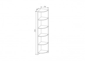 Стеллаж угловой  Сканди, СДУ370.1 (ДСВ) в Верхней Салде - verhnyaya-salda.mebel-e96.ru