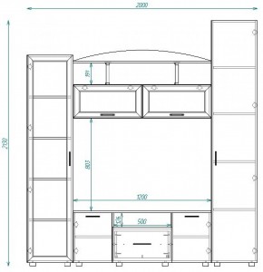 Стенка ТВА-14 в Верхней Салде - verhnyaya-salda.mebel-e96.ru