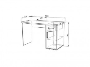 Стол компьютерный с надстройкой Лайт-1 (1200) в Верхней Салде - verhnyaya-salda.mebel-e96.ru