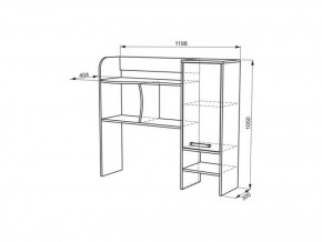 Стол компьютерный с надстройкой Лайт-1 (1200) в Верхней Салде - verhnyaya-salda.mebel-e96.ru