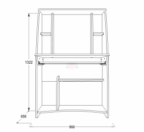 Стол компьютерный СК 3 в Верхней Салде - verhnyaya-salda.mebel-e96.ru