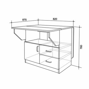 Стол-тумба (Мебельсон) в Верхней Салде - verhnyaya-salda.mebel-e96.ru