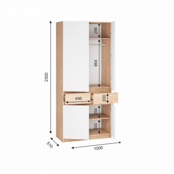 Шкаф 1000 мм Стоуби ШК-1000 (ИЦ) в Верхней Салде - verhnyaya-salda.mebel-e96.ru