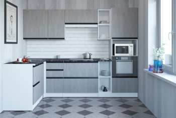 Кухонный гарнитур Сюита мега прайм 1500*2700 мм (Герда) в Верхней Салде - verhnyaya-salda.mebel-e96.ru