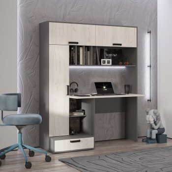 Стол компьютерный Техно графит/крафт  (БТС) в Верхней Салде - verhnyaya-salda.mebel-e96.ru