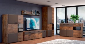Тумба 3 двери 1500 РИО Смоки Soft touch/Таксус (БМ) в Верхней Салде - verhnyaya-salda.mebel-e96.ru