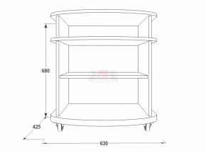 Тумба для теле-радио аппаратуры Фант 1 в Верхней Салде - verhnyaya-salda.mebel-e96.ru