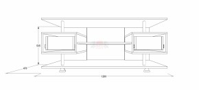 Тумба для теле-радио аппаратуры Фант 9 в Верхней Салде - verhnyaya-salda.mebel-e96.ru