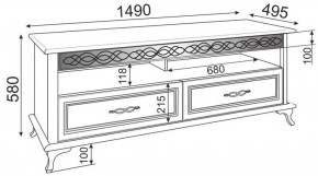 Тумба под ТВ Скарлетт М02 (Риннер) в Верхней Салде - verhnyaya-salda.mebel-e96.ru