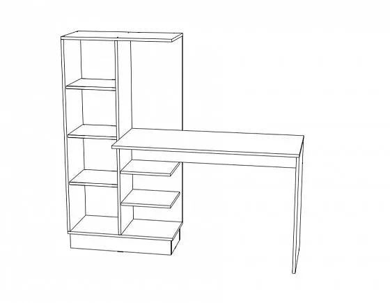 Стол компьютерный №1 Вега New Позитив (Миф) в Верхней Салде - verhnyaya-salda.mebel-e96.ru