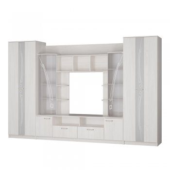 Стенка Венеция ясень белый (БТС) в Верхней Салде - verhnyaya-salda.mebel-e96.ru