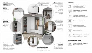 Прихожая Виола Ателье светлое (Имп) в Верхней Салде - verhnyaya-salda.mebel-e96.ru