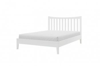 Кровать из массива Виола белый античный (БМ) в Верхней Салде - verhnyaya-salda.mebel-e96.ru