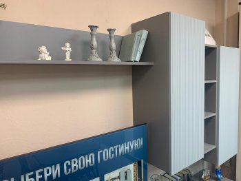 Стенка Сканди МДФ НМ-001 грин грей софт (Стиль) в Верхней Салде - verhnyaya-salda.mebel-e96.ru