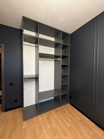 Шкаф 1600 мм 4-х створчатый Норд с антресолью графит (Миф) в Верхней Салде - verhnyaya-salda.mebel-e96.ru