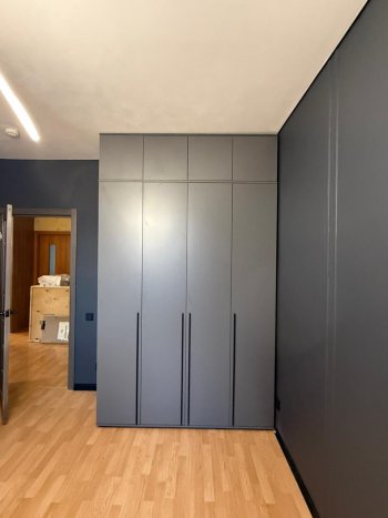 Шкаф 1600 мм 4-х створчатый Норд с антресолью графит (Миф) в Верхней Салде - verhnyaya-salda.mebel-e96.ru